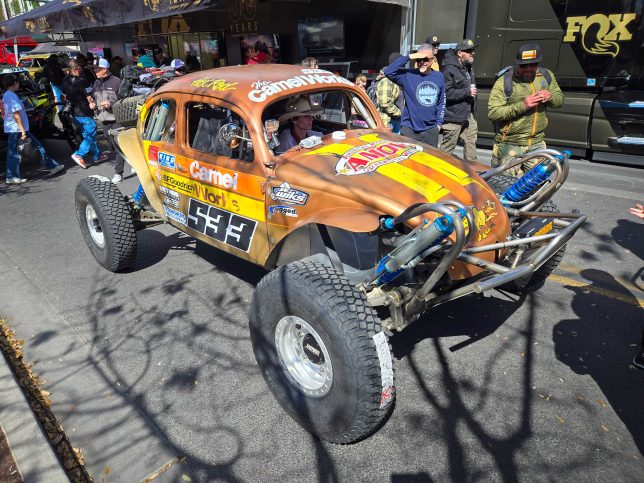 The Camel Works Class 5 Unlimited buggy at the 2025 Mint 400.