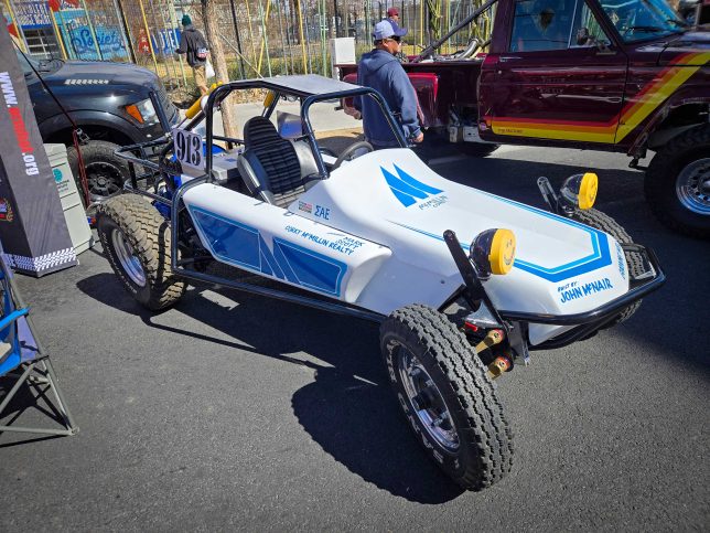 Corky McMillin single-seat buggy at the Mint 400.