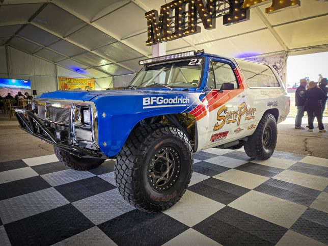 Dodge Ramcharger in the BFGoodrich VIP area at the 2025 Mint 400