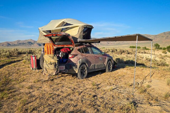 2025 Subaru Crosstrek Wilderness with modifications to complete the TransAmerica Trail.