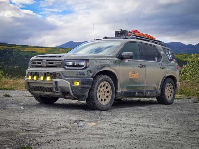 2026 Honda Passport TrailSport Elite on the 2025 Alcan 5000 Summer Rally.