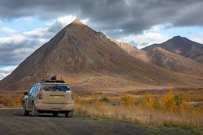 Mountains along the Yukon Territory’s Dempster Highway were some of the incredible scenery on this year’s Alcan 5000 route. Photo by Mercedes Lilienthal