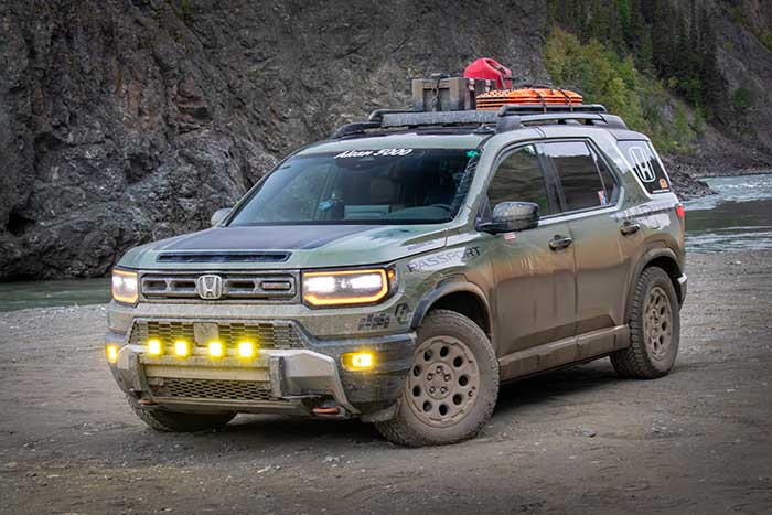 The 2026 Honda Passport TrailSport was the Lilienthal’s vehicle for this summer’s Alcan 5000 Rally. Photo by Andy Lilienthal