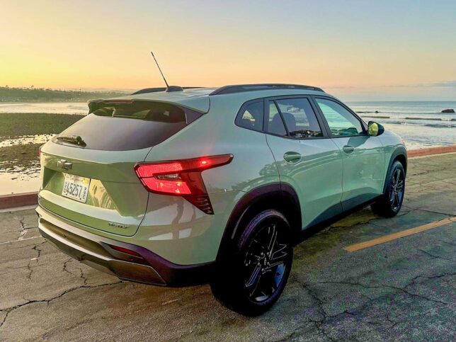 2025 Chevrolet Trax ACTIV by the ocean at sunset. Photo by John Faulkner