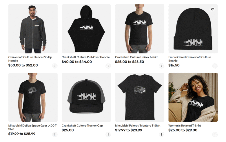 Crankshaft Culture eBay Store