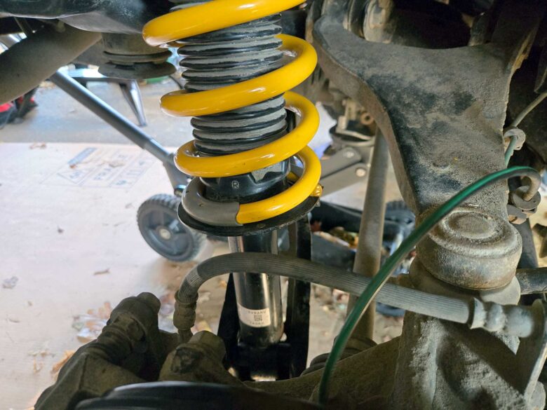 King Springs' overload springs installed onto our 2022 Subaru Crosstrek.