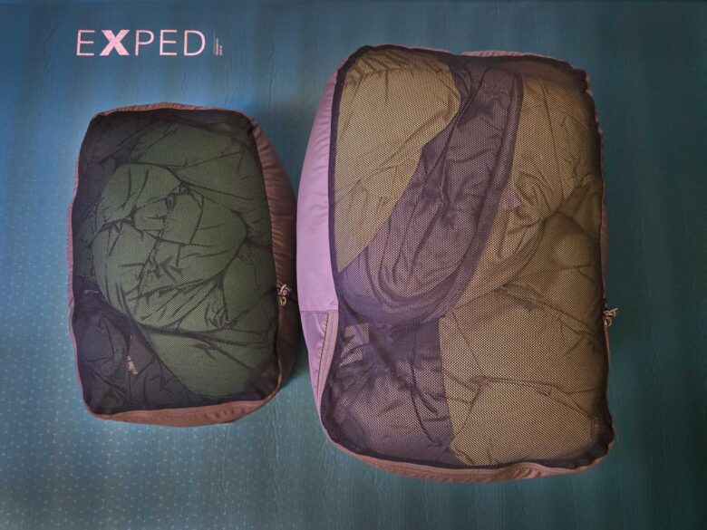 Sea to Summit Unisex and Women's Ascent Down Sleeping Bags vary greatly in size when stowed.