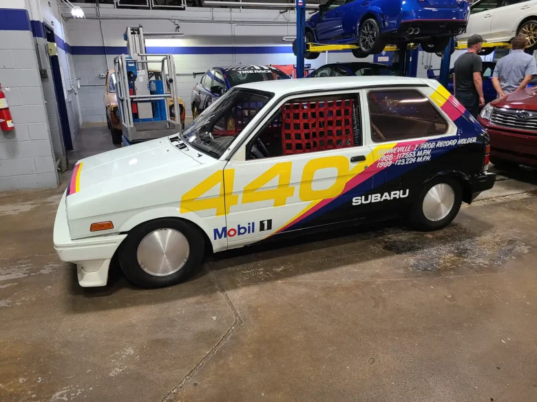 Land-speed-record-holding Subaru Justy.