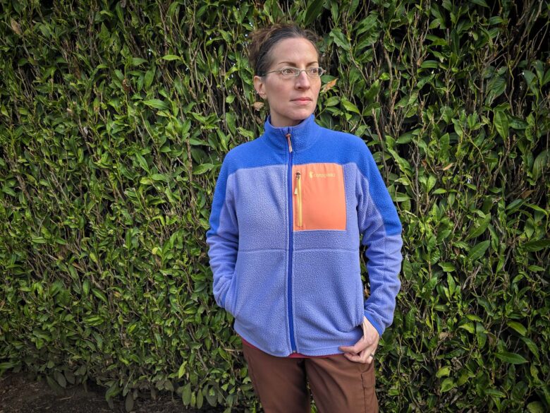 Cotopaxi Abrazo Fleece Full-Zip Jacket front zipped