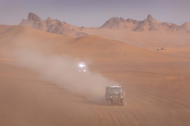Massive T5 trucks were racing in Saudi Arabia's dust and sand