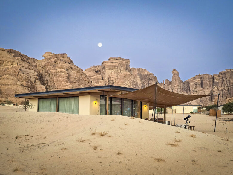Habitas, AlUla, Saudi Arabia among the sand