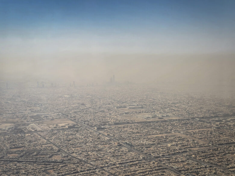 Riyadh, Saudi Arabia and sand air
