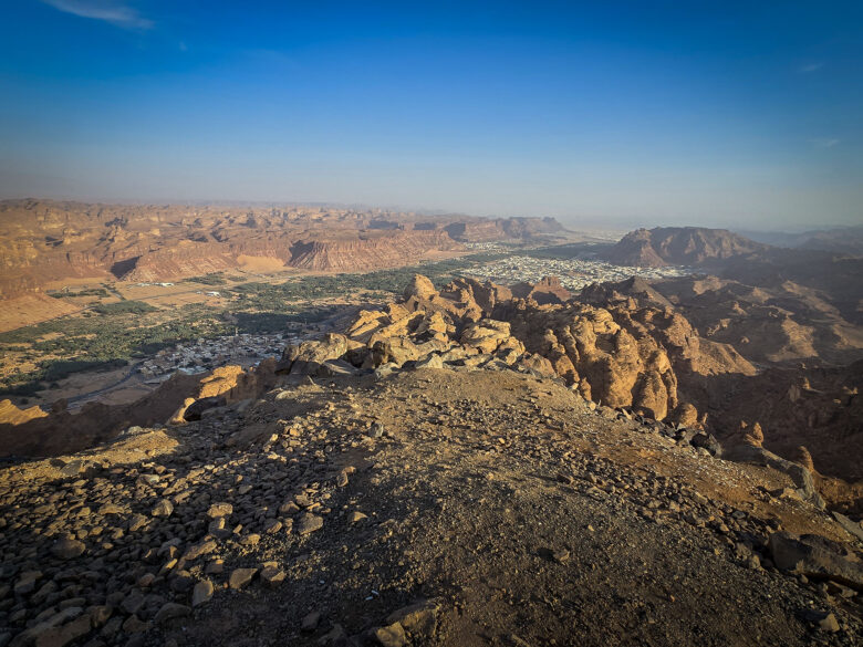 View of AlUla from Harrat Viewpoint
