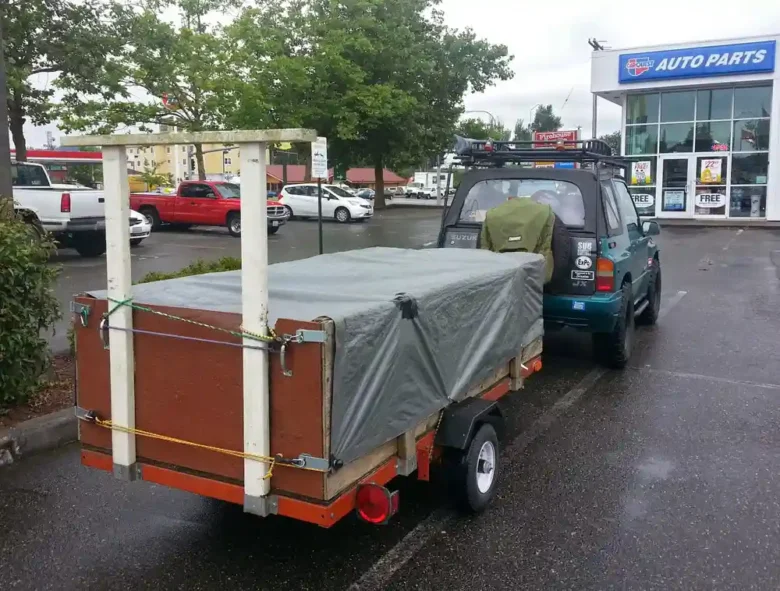 Towing a trailer with a Suzuki Sidekick