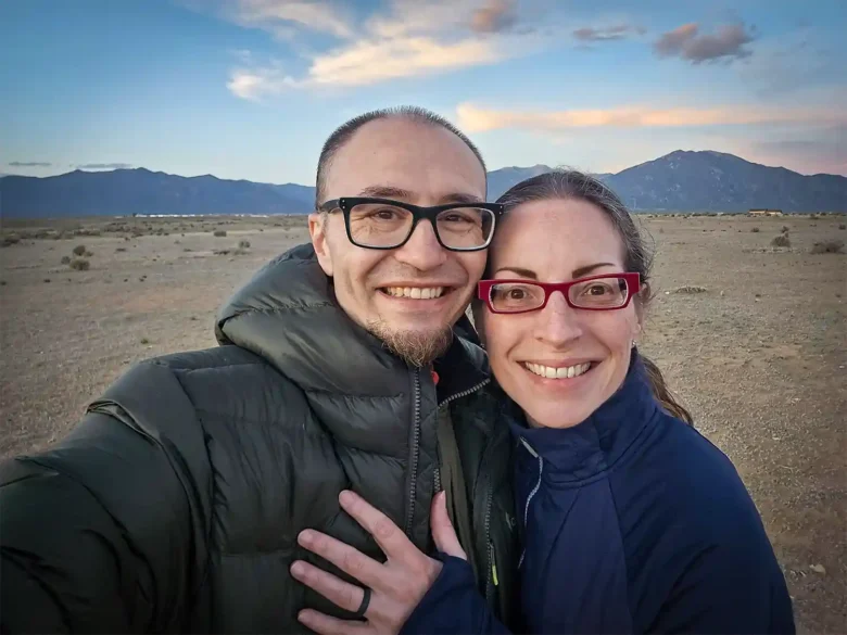 Andy Lilienthal and Mercedes Lilienthal in New Mexico in 2026