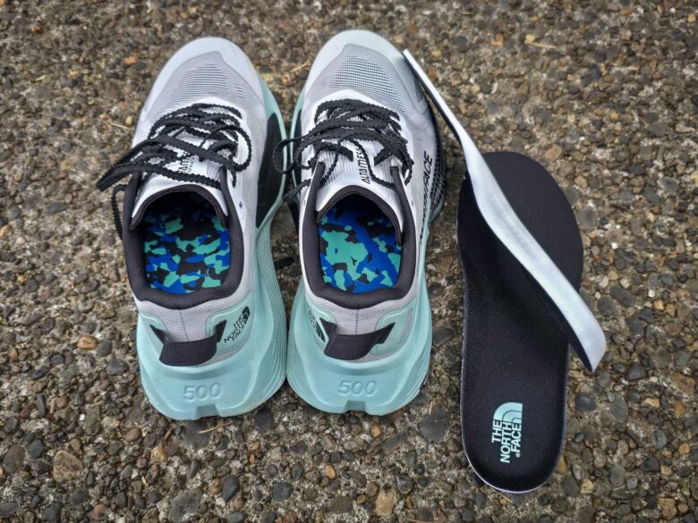 The North Face Altamesa 500 V2 shoes have thin insoles, used my own for testing