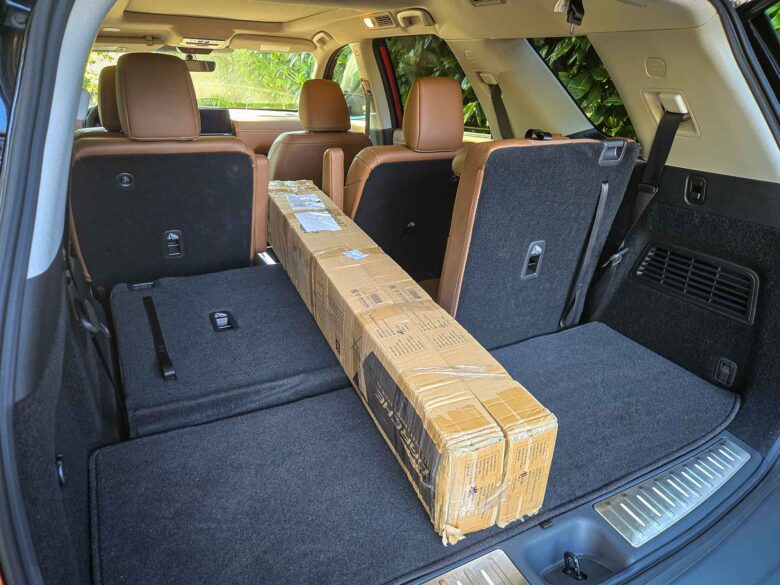 Hauling cargo in the 2026 Nissan Pathfinder.